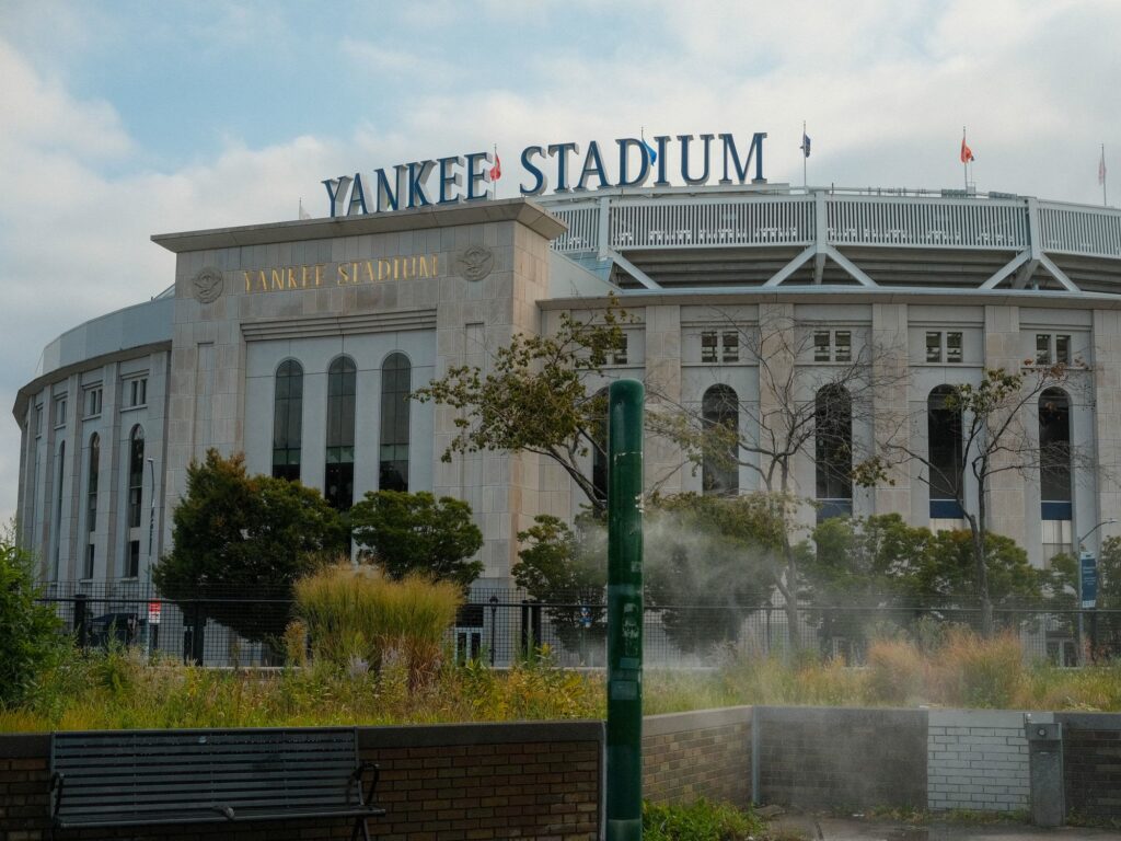 Outside Yankee Stadium in the Bronx