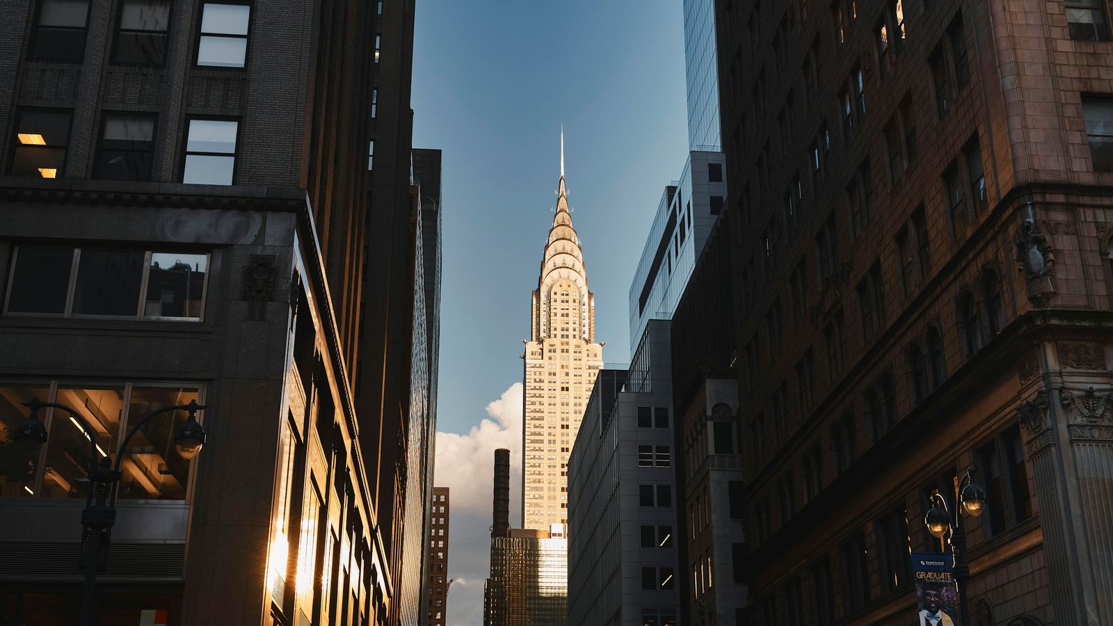 The Chrysler Building rising above the Midtown Manhattan skyline in New York City