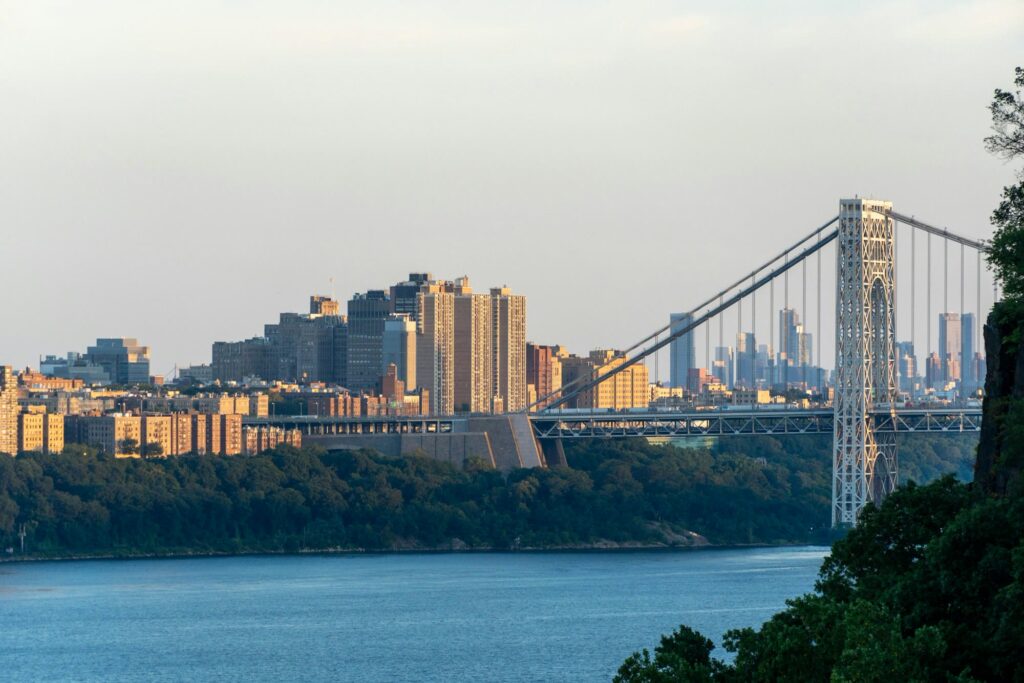 The George Washington Bridge over the Hudson River