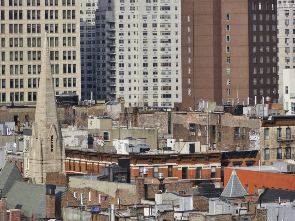 Rooftops of the Lower East Side of Manhattan