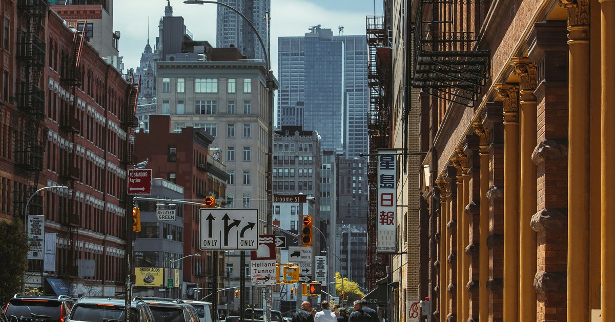 Mulberry Street in Little Italy Manhattan