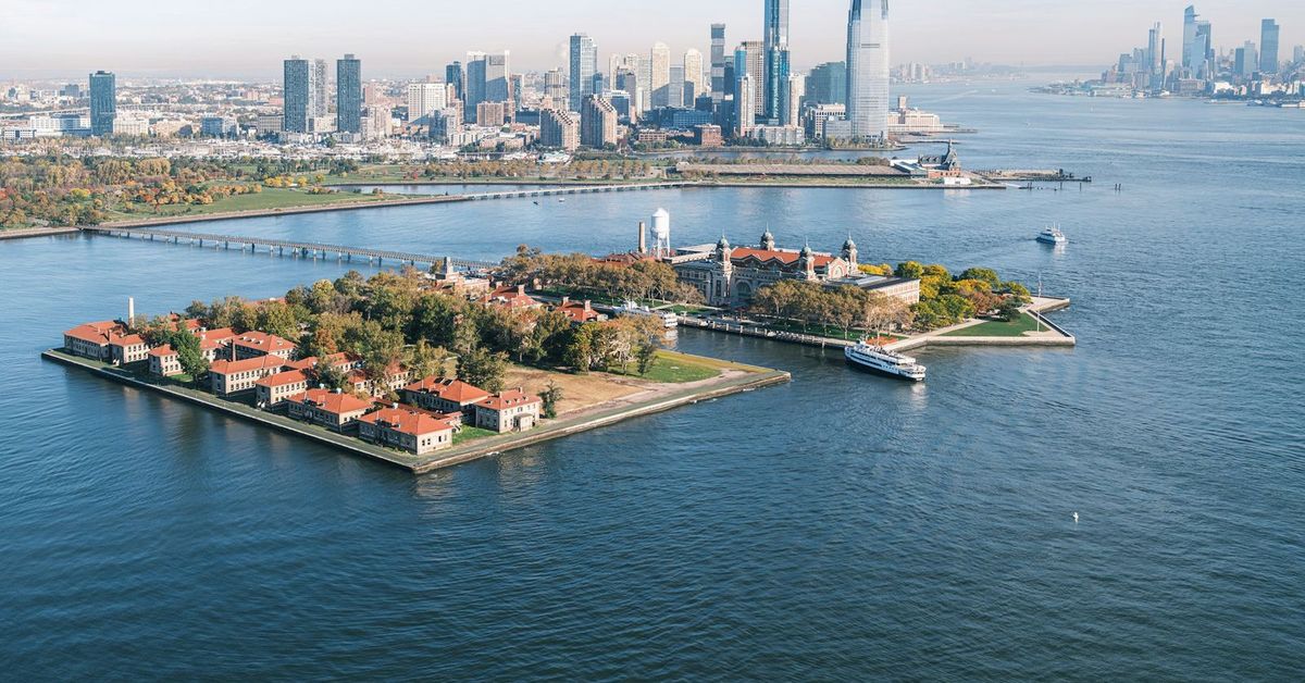Ellis Island Great Hall where millions of immigrants passed through New York