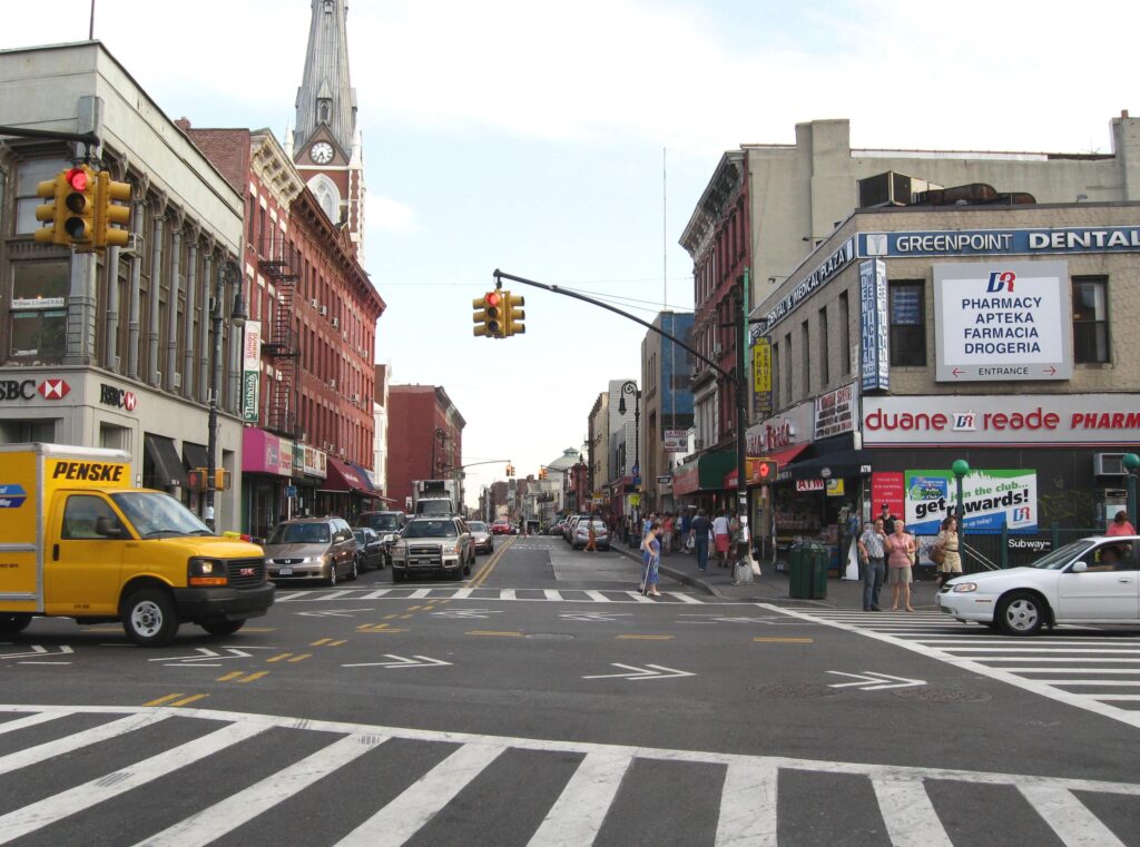 Manhattan Avenue in Greenpoint, Brooklyn