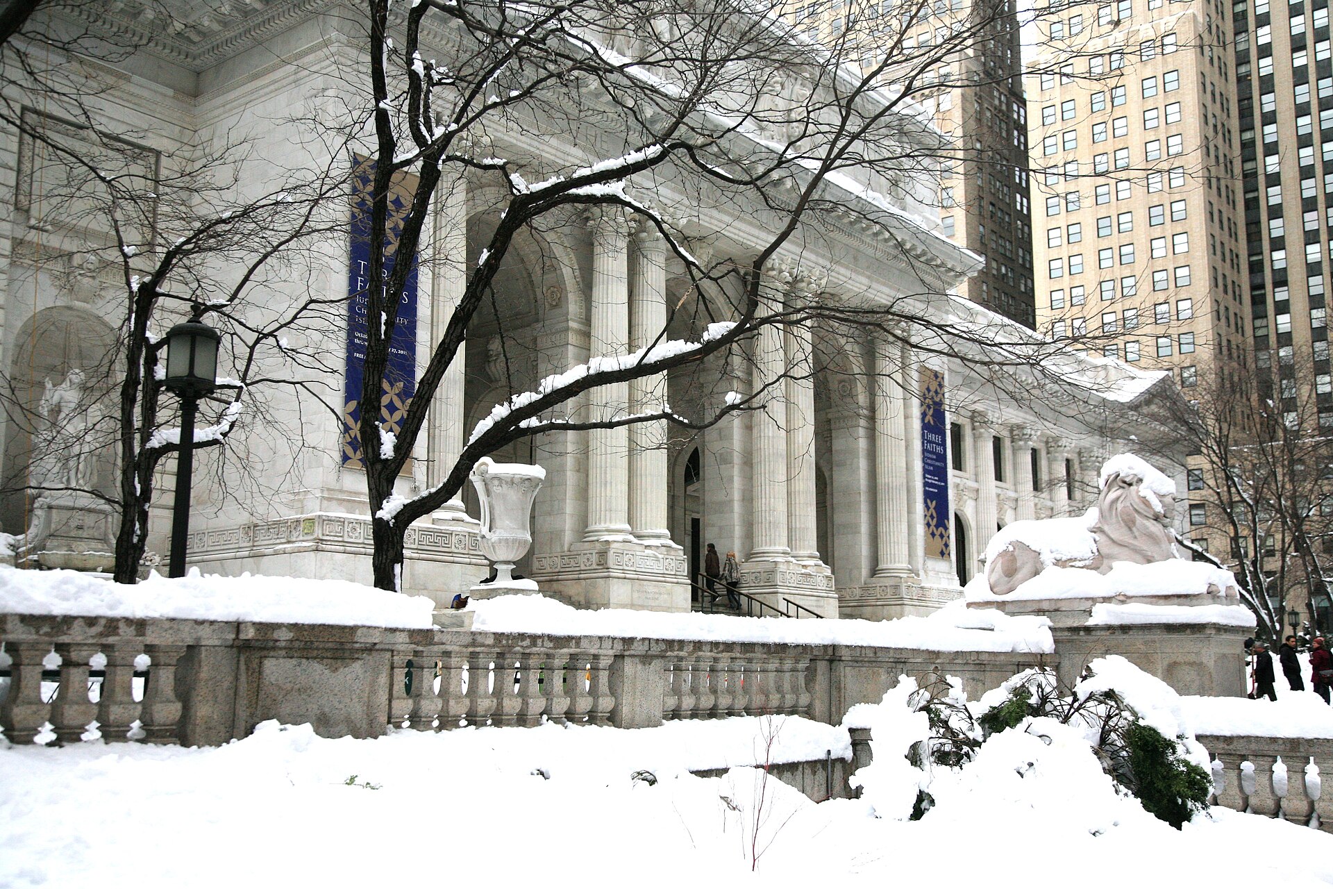 The New York Public Library on Fifth Avenue.