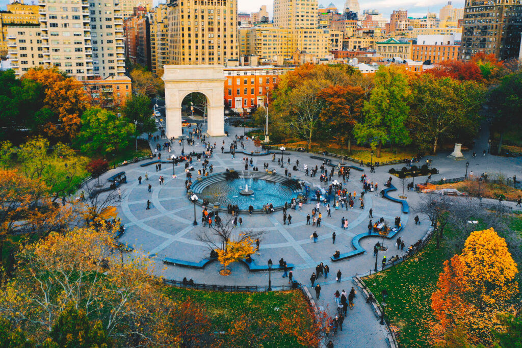 Washington Square Park in Greenwich Village, Manhattan