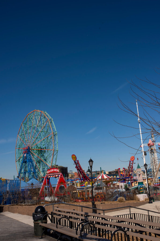 Coney Island boardwalk in Brooklyn