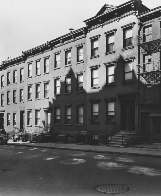 Lower East Side street scene with Jewish immigrant families, 1937
