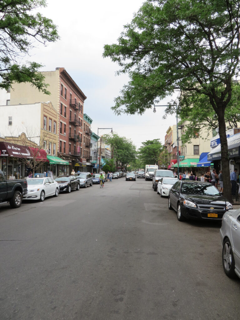 Shops along Arthur Avenue between 184th and 186th Streets in Belmont, the Bronx