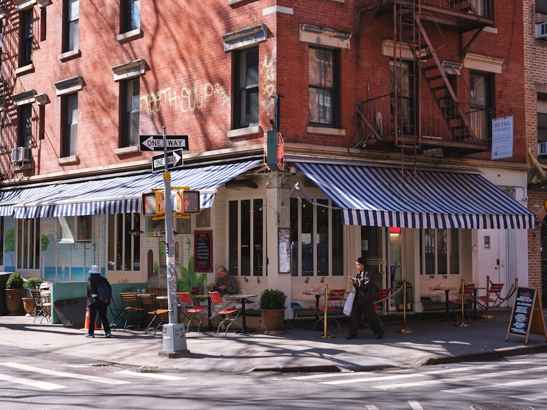 A quiet corner of New York City street life