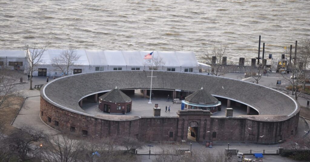 Castle Clinton in Battery Park, once the Castle Garden immigrant depot