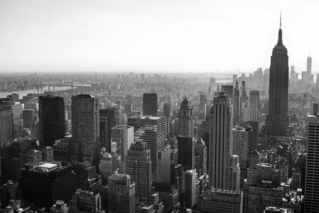 Manhattan skyline with the Empire State Building